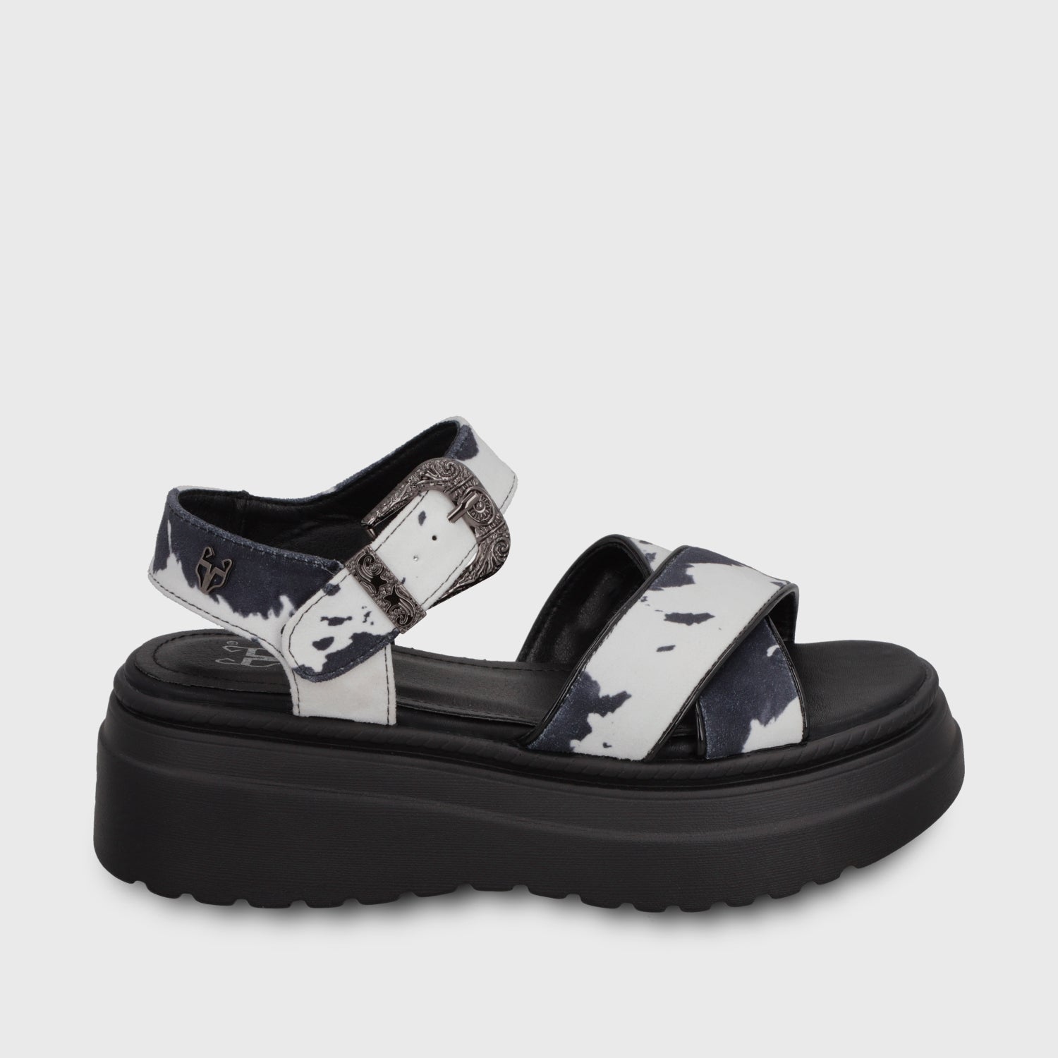 Sandalia Plataforma Animal Print Mujer 55923