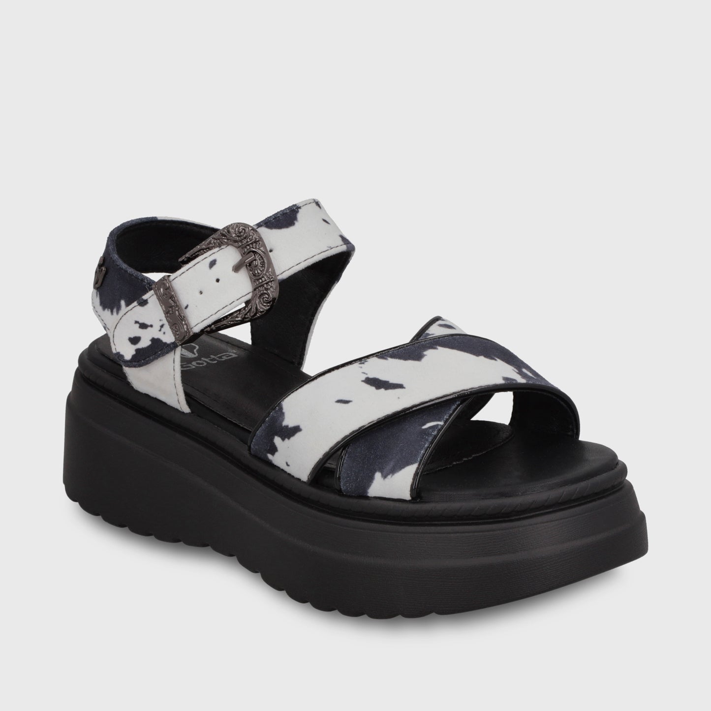 Sandalia Plataforma Animal Print Mujer 55923