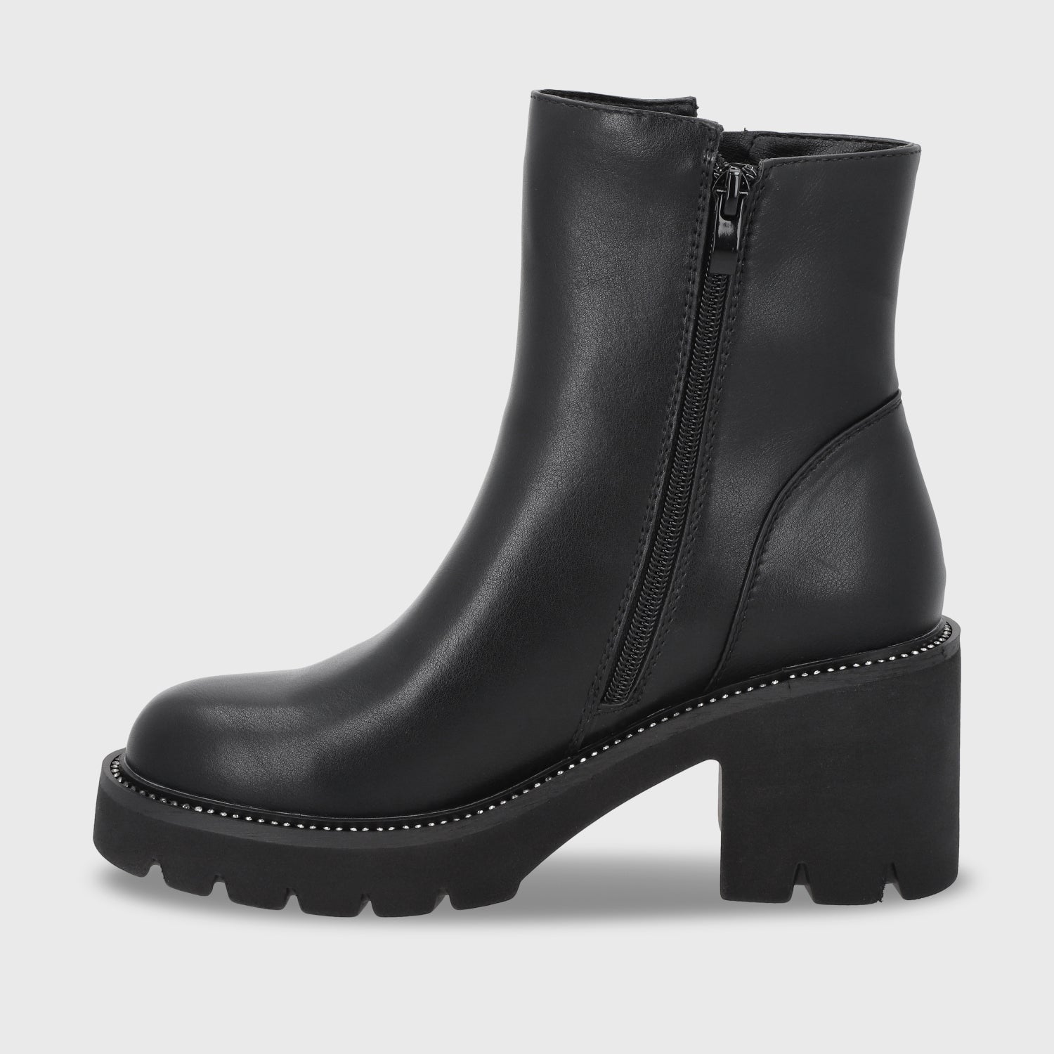 Botin Taco Negro Mujer 56020