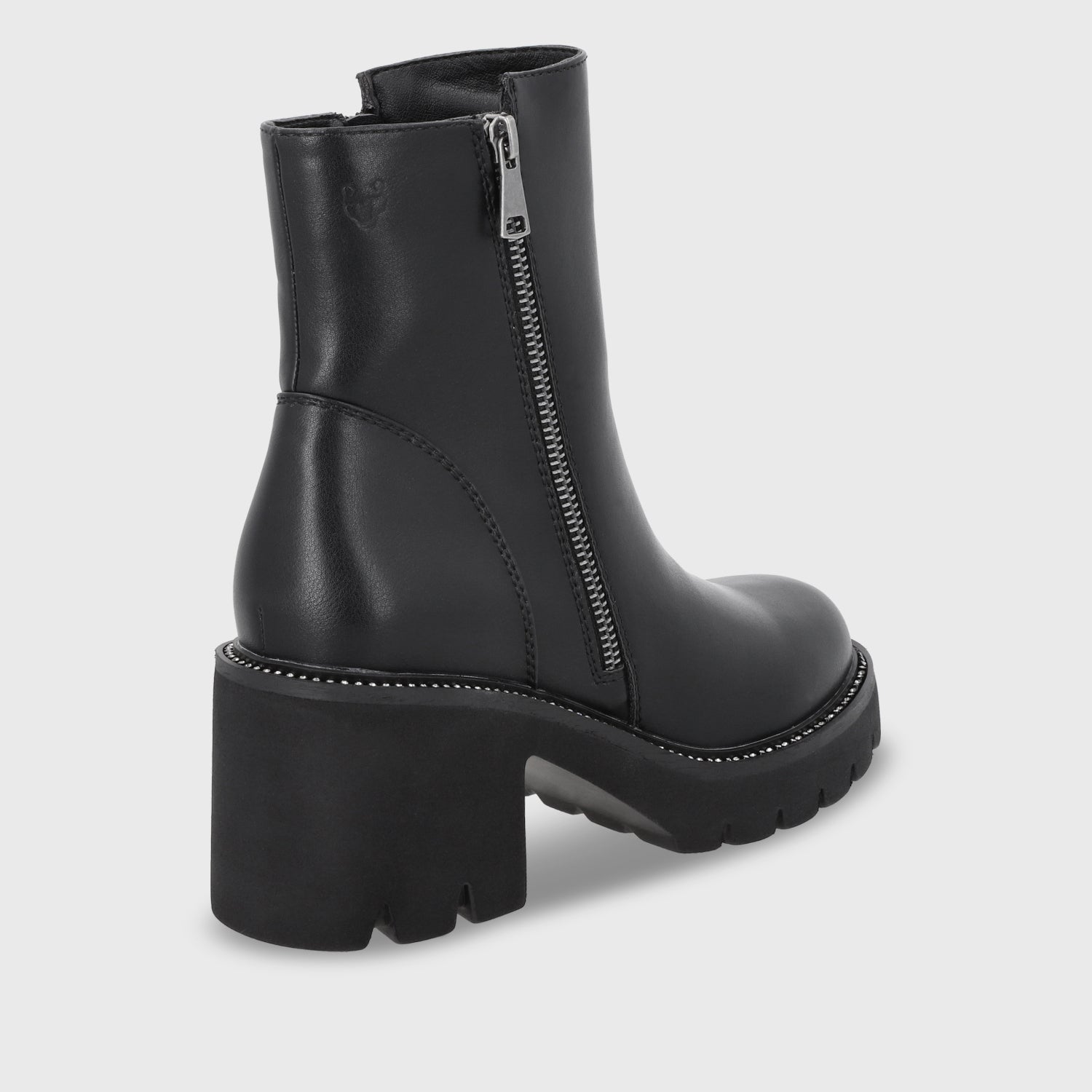 Botin Taco Negro Mujer 56020
