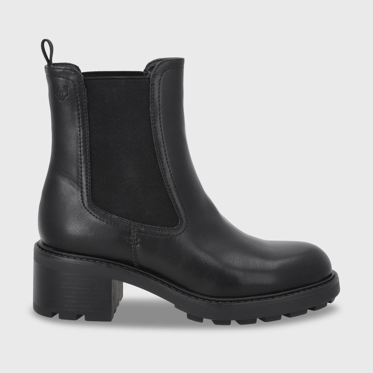 Botin Plataforma Negro Mujer 56041
