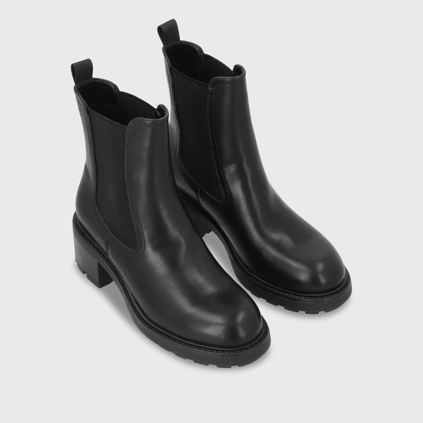 Botin Plataforma Negro Mujer 56041