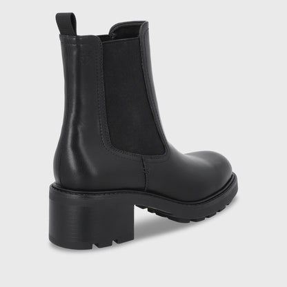 Botin Plataforma Negro Mujer 56041