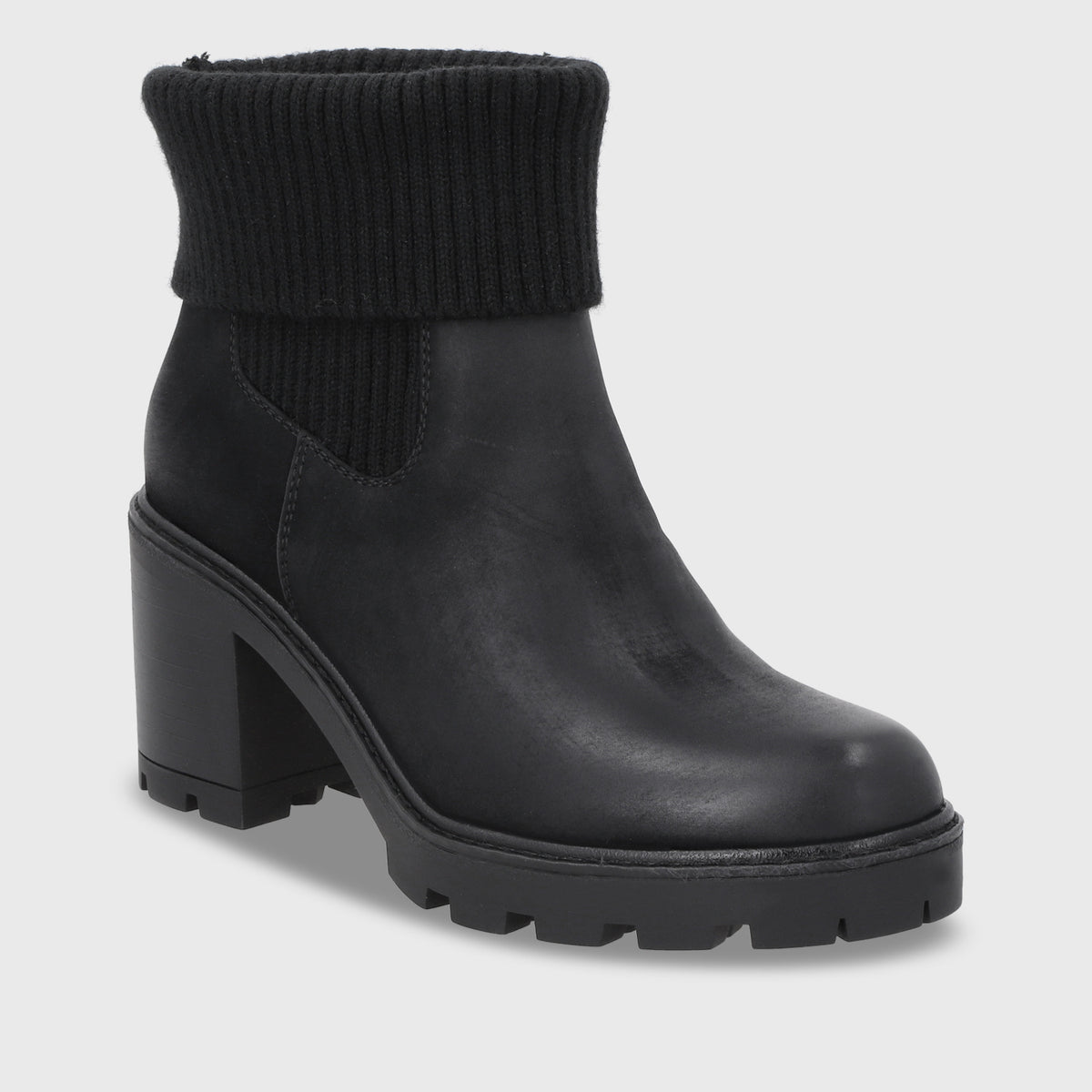 Botin Taco Negro Mujer 56050