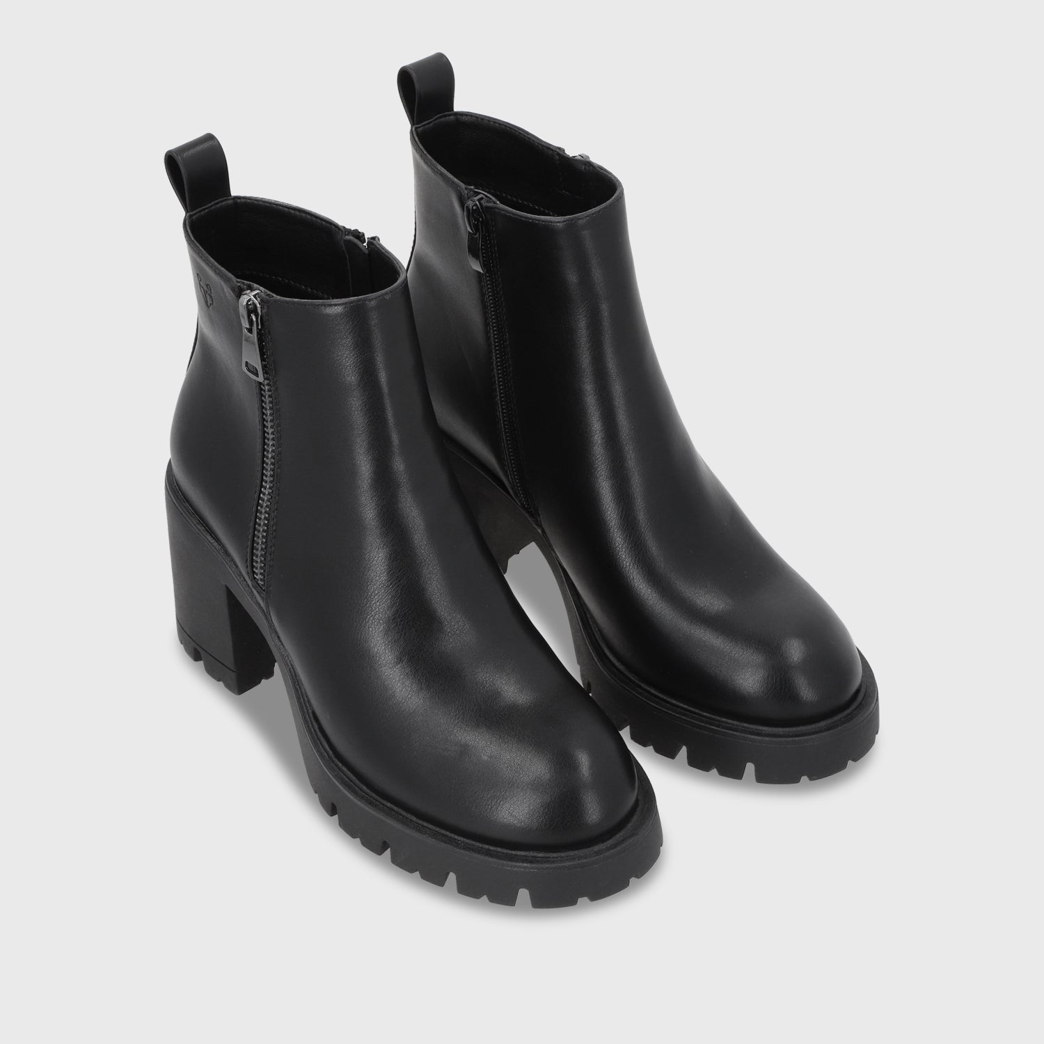 Botin Taco Negro Mujer 56061