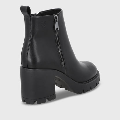 Botin Taco Negro Mujer 56061
