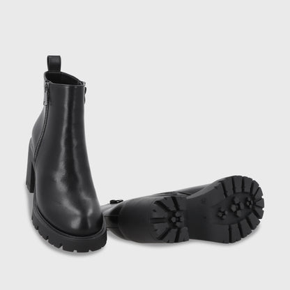 Botin Taco Negro Mujer 56061