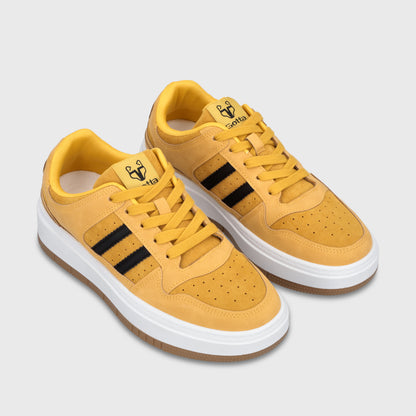 Zapatillas Plataforma Amarilla Mujer 58030