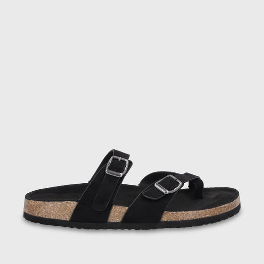 Sandalia Negra Mujer 62080