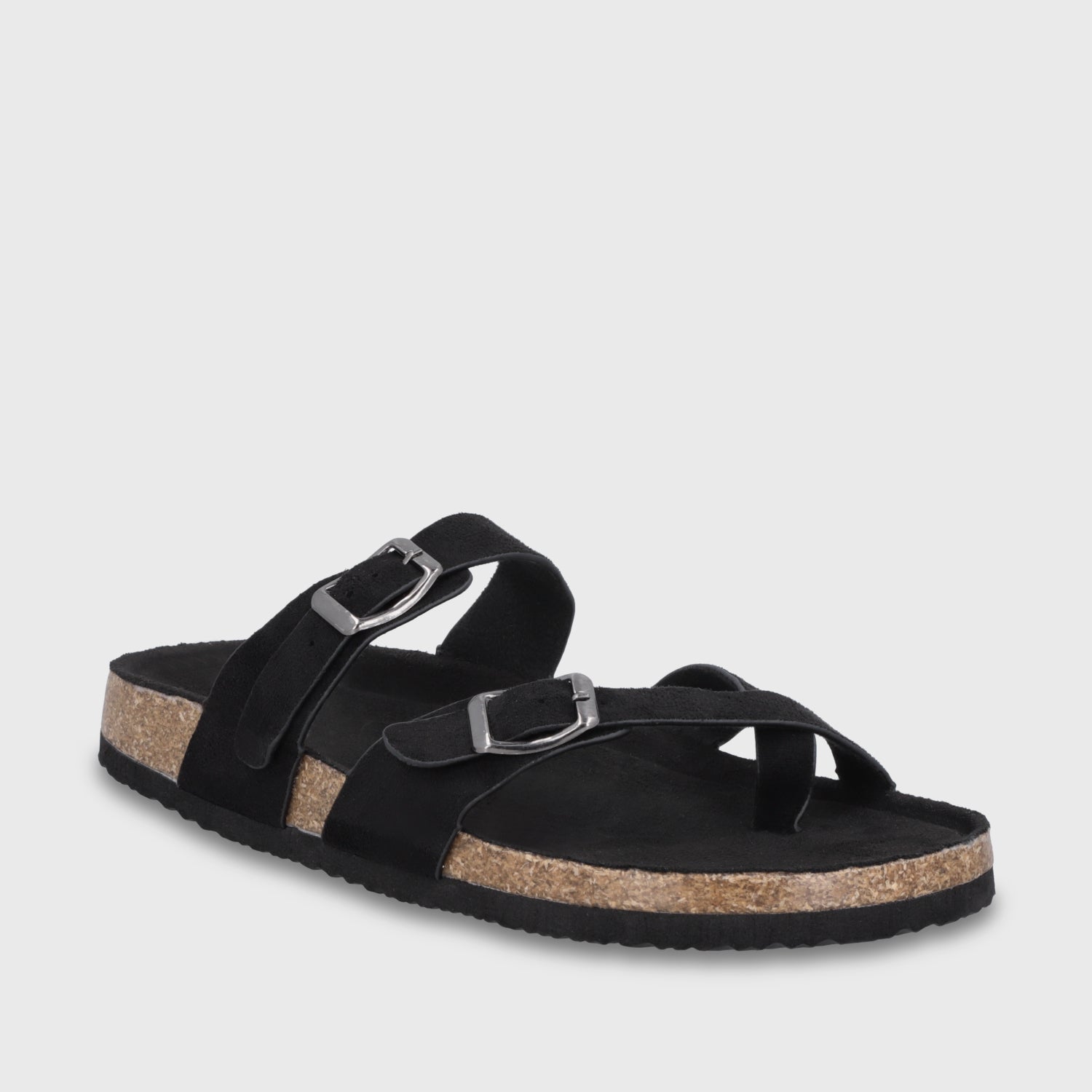 Sandalia Negra Mujer 62080