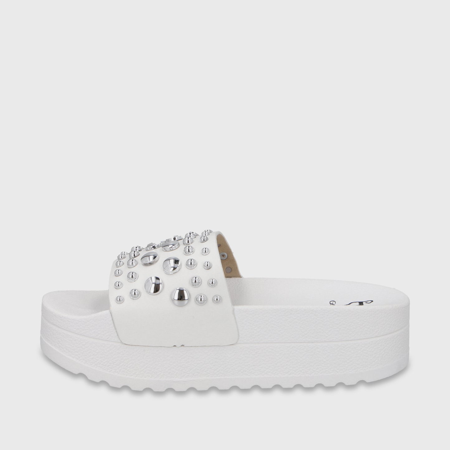 Sandalia Plataforma Blanca Mujer 64020