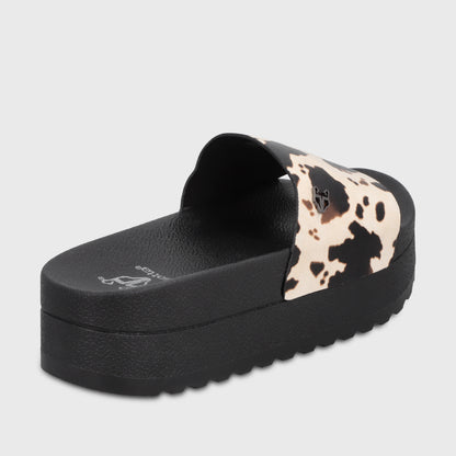 Sandalia Plataforma Animal Print Mujer 64020