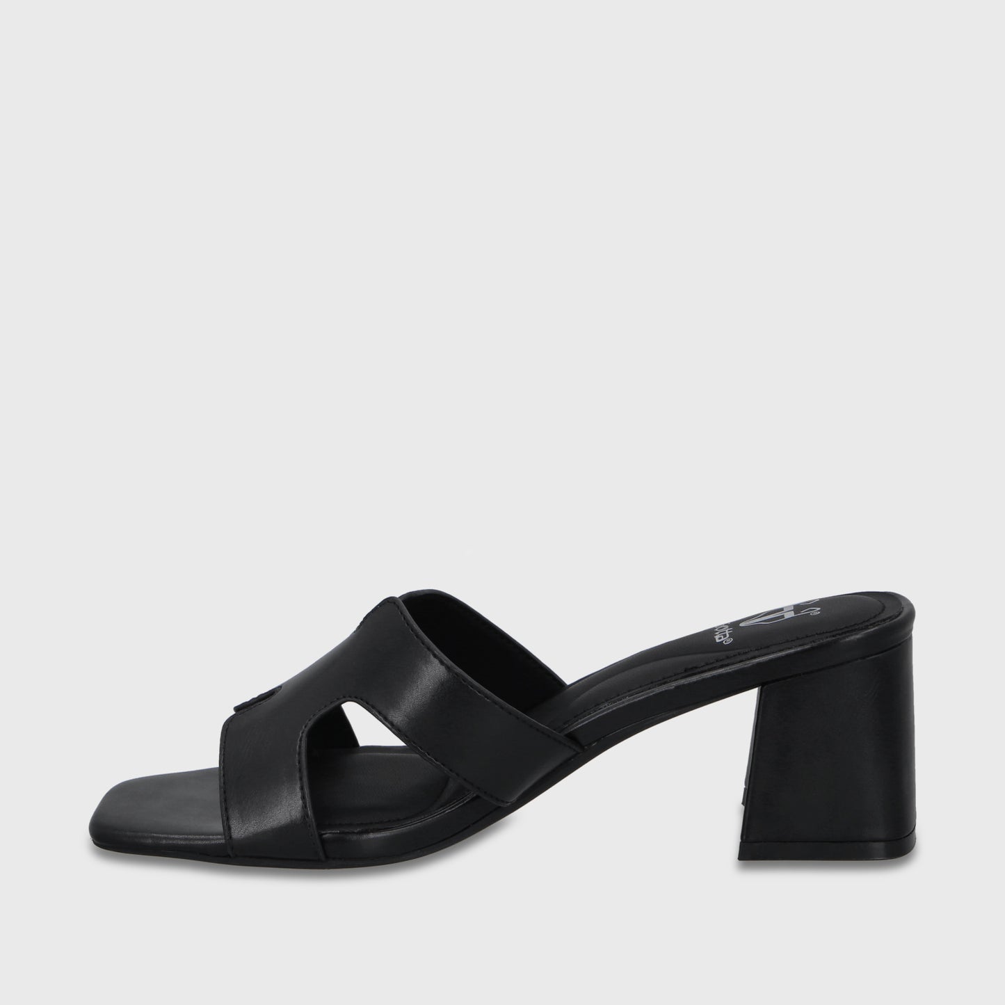 Sandalia Taco Negra Mujer 64030