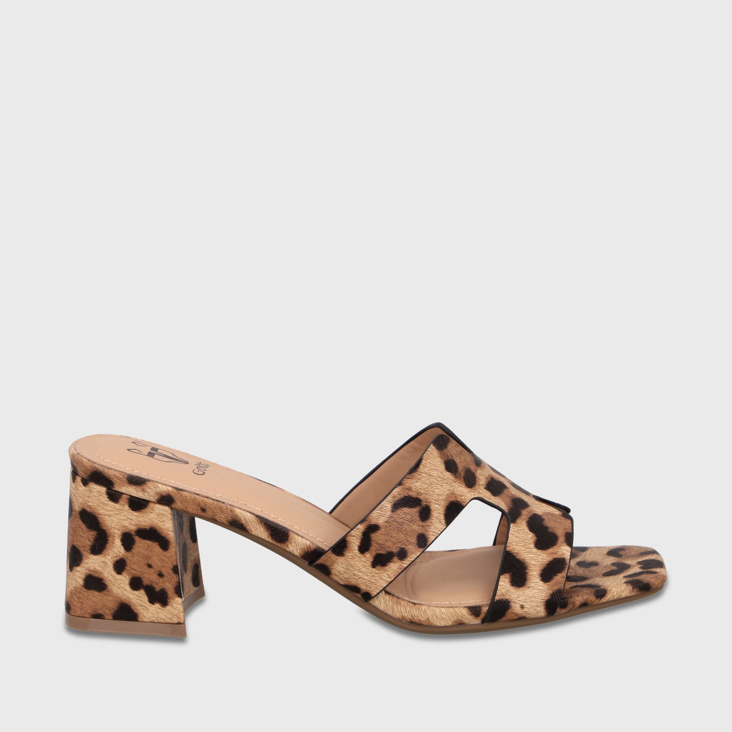 Sandalia Taco Animal Print Mujer 64030