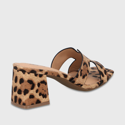 Sandalia Taco Animal Print Mujer 64030