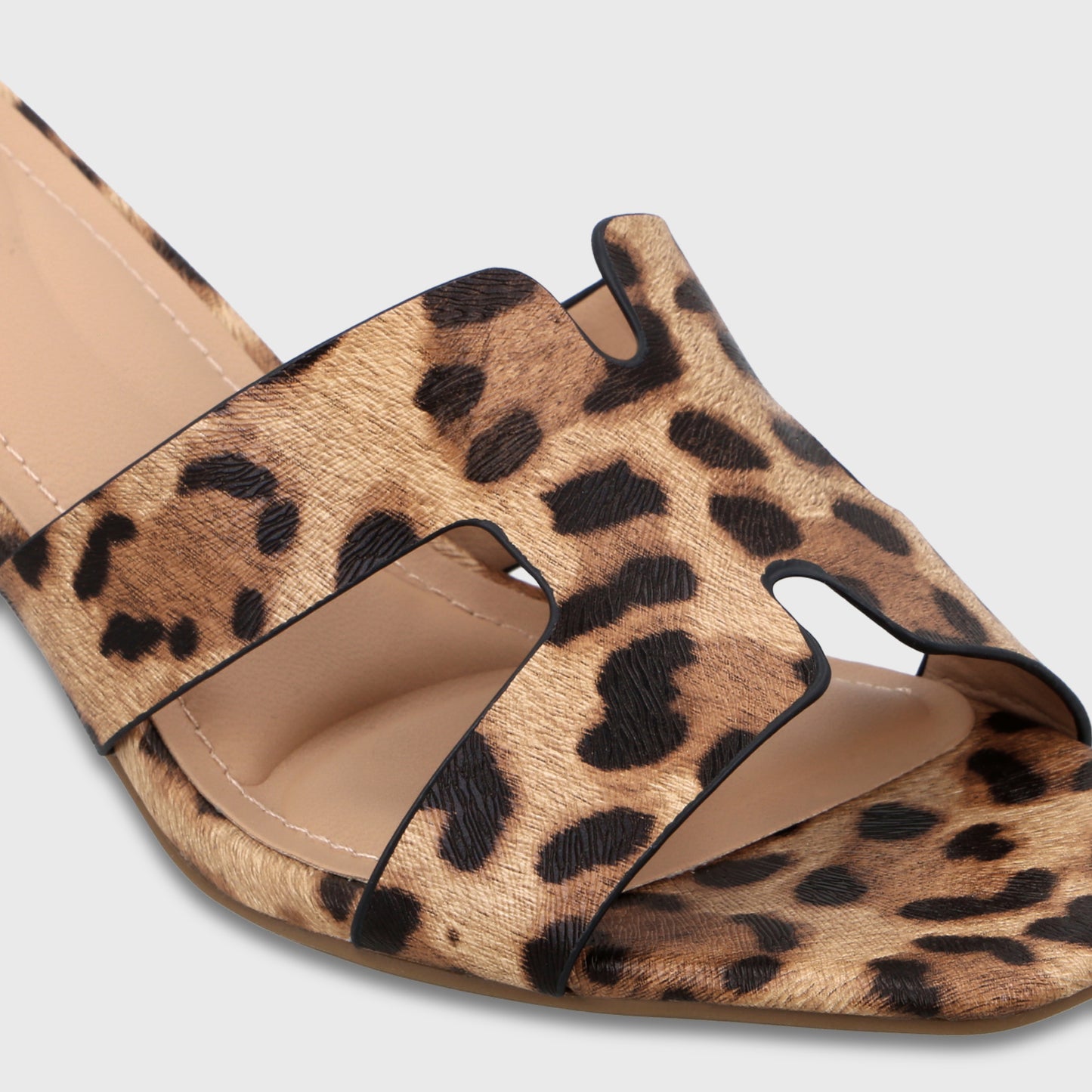 Sandalia Taco Animal Print Mujer 64030