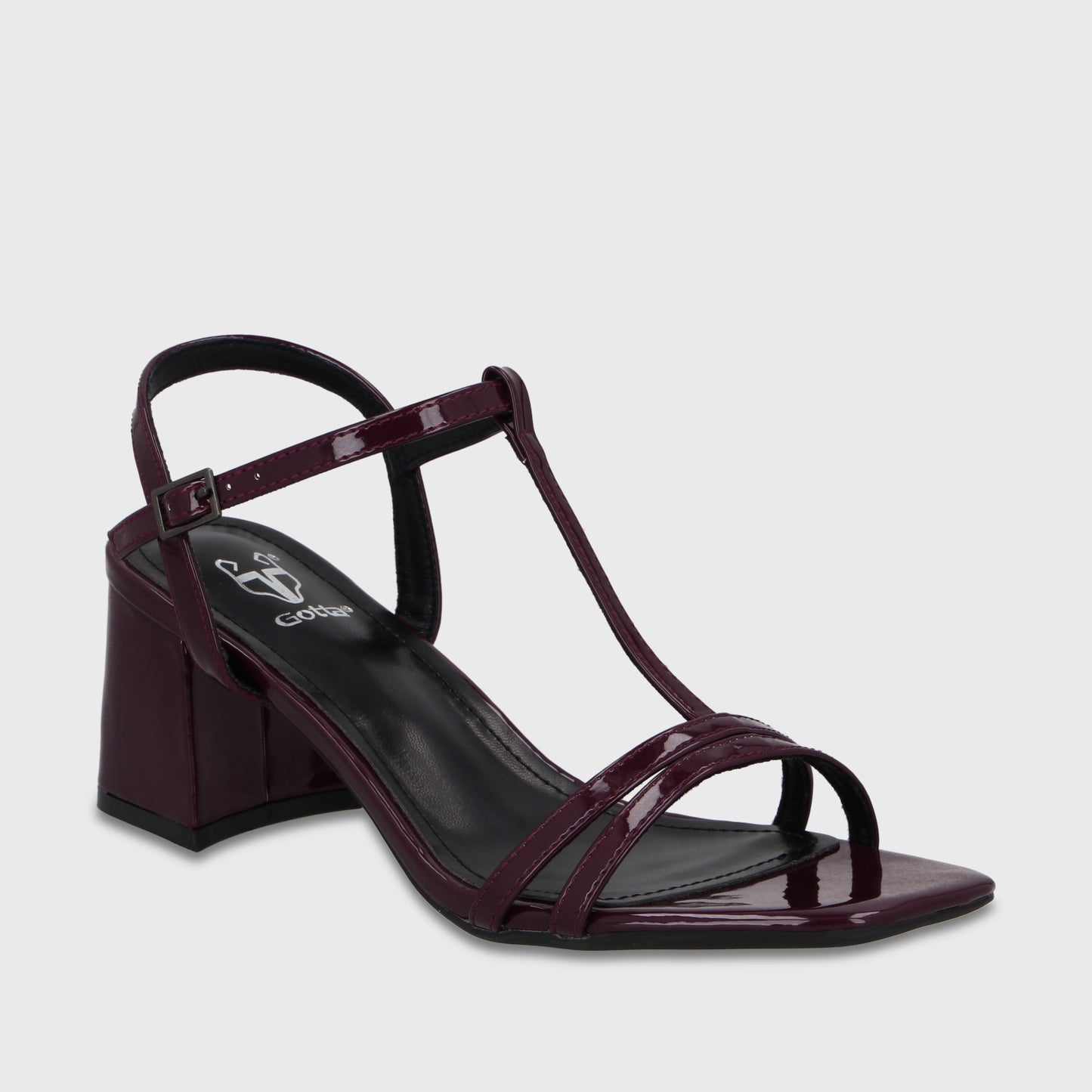 Sandalia Taco Burdeo Mujer 64031