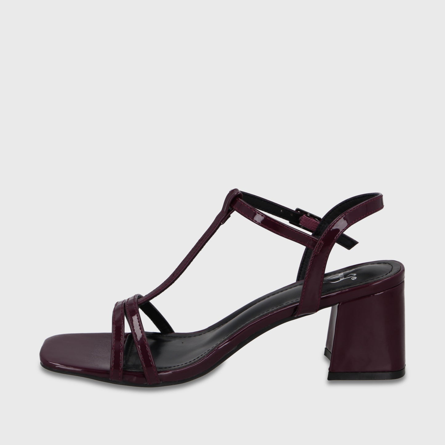 Sandalia Taco Burdeo Mujer 64031