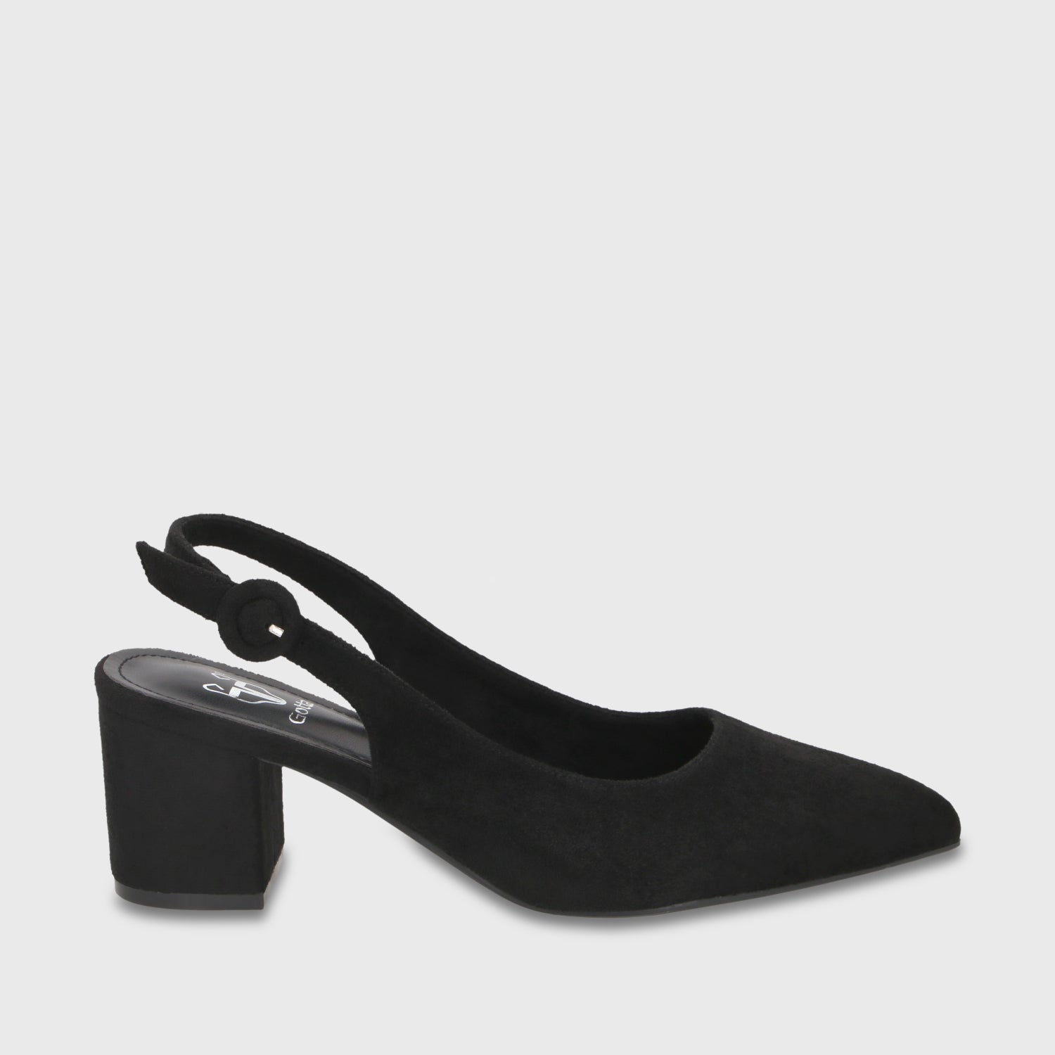 Zapato Taco Negro Mujer 64040