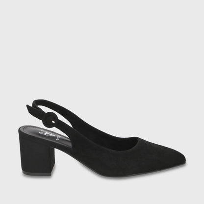 Zapato Taco Negro Mujer 64040