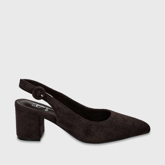 Zapato Taco Café Mujer 64040