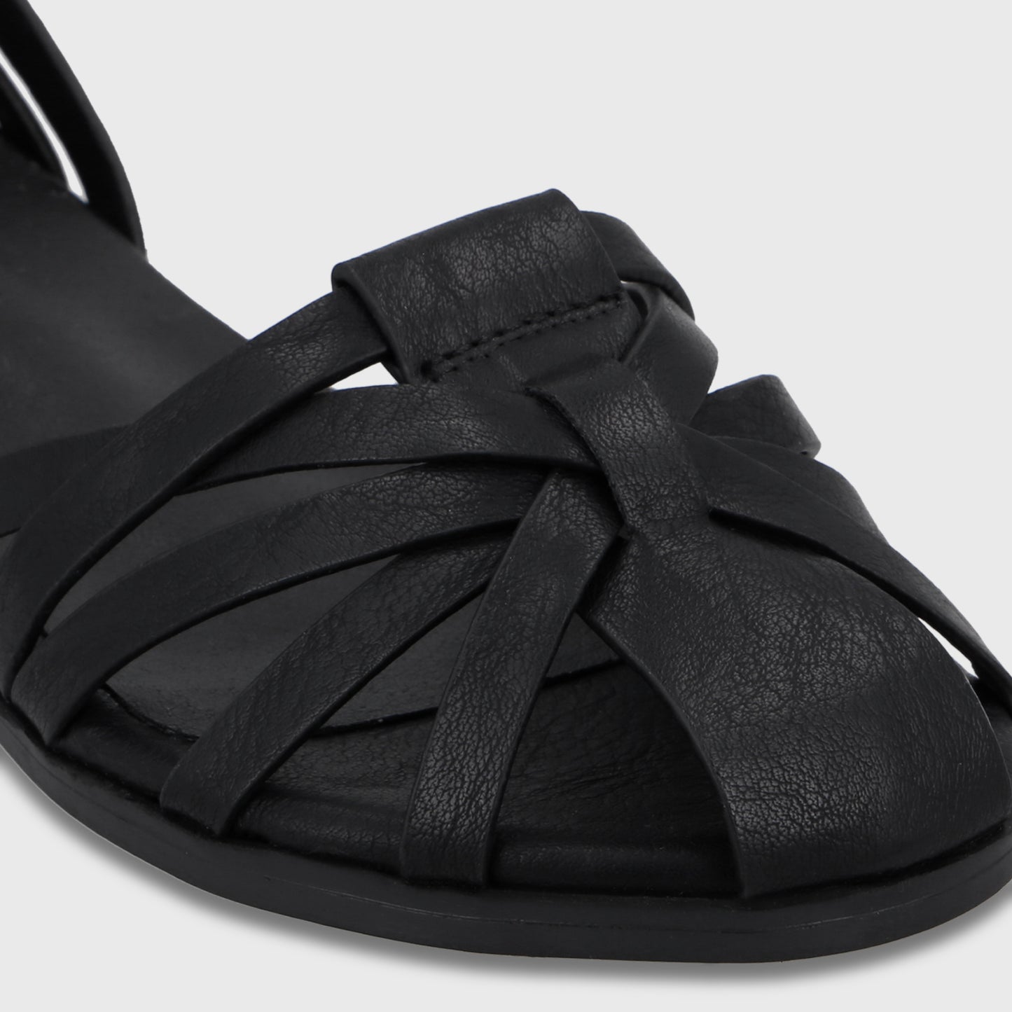 Sandalia Negra Mujer 64161