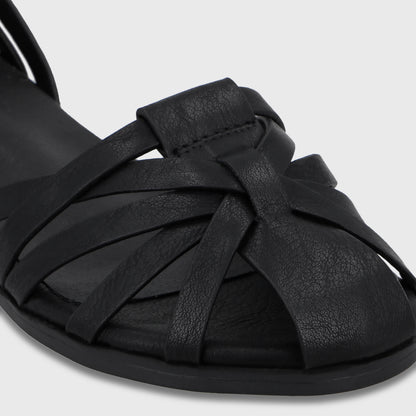 Sandalia Negra Mujer 64161