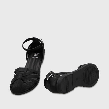 Sandalia Negra Mujer 64161