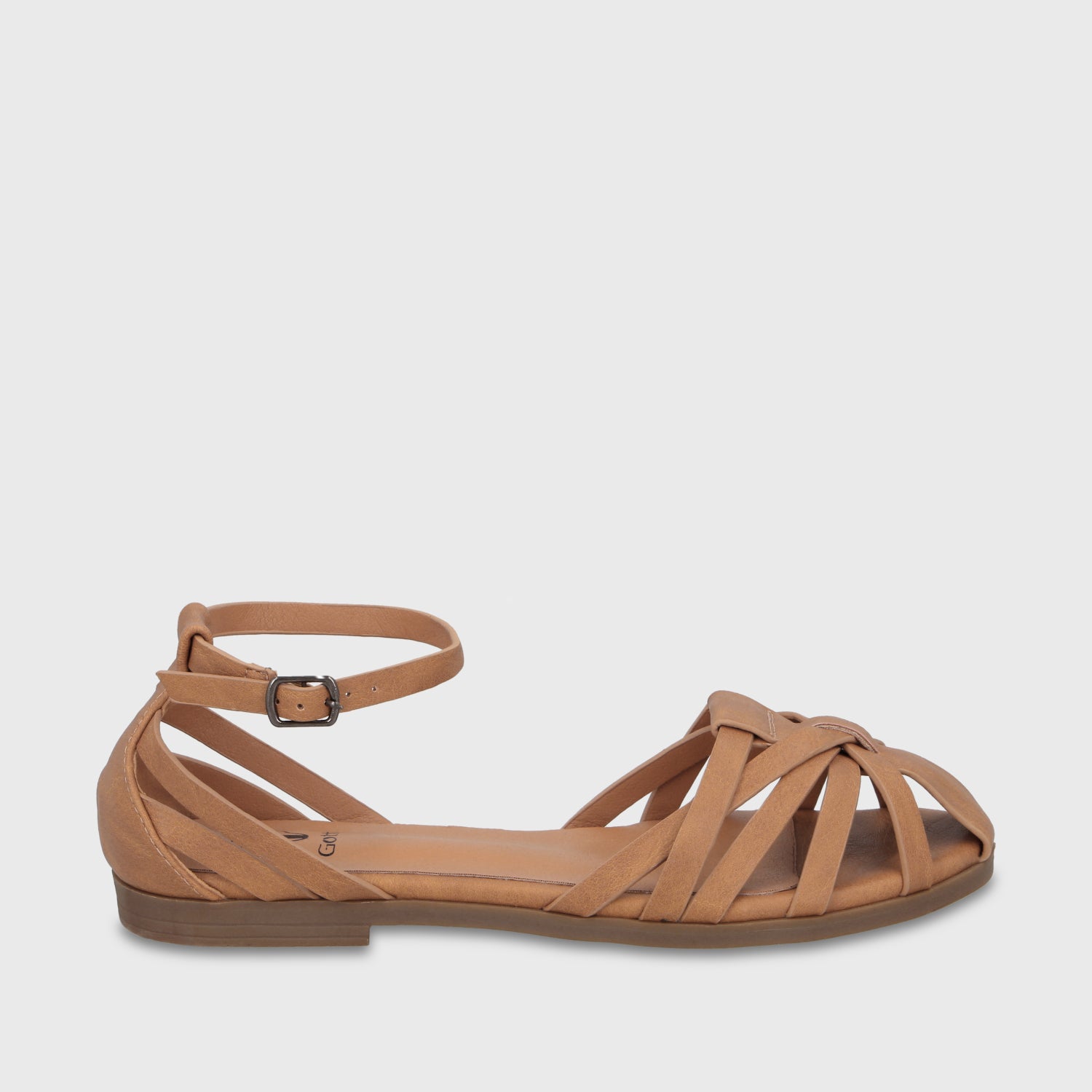 Sandalia Camel Mujer 64061