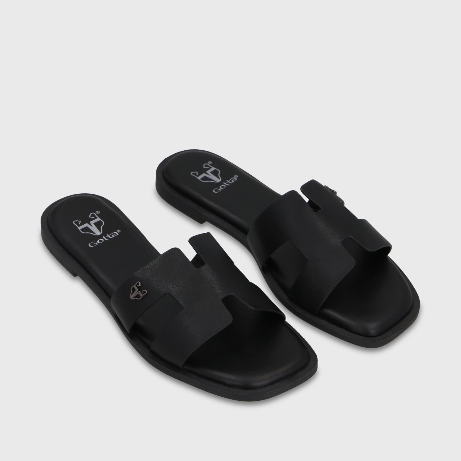 Sandalia Negra Mujer 64110