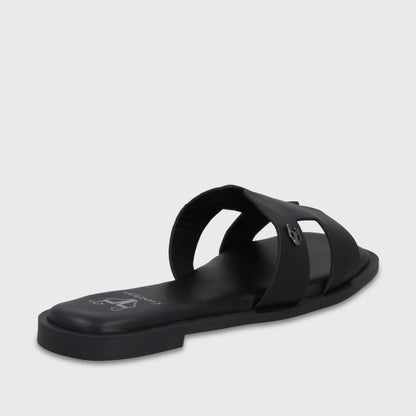 Sandalia Negra Mujer 64110