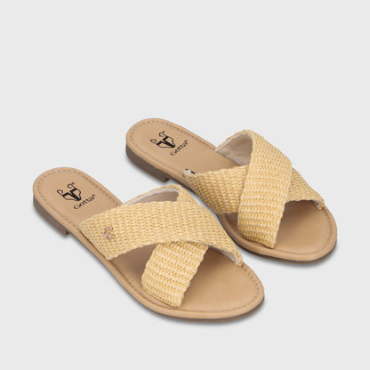 Sandalia Beige Mujer 64120