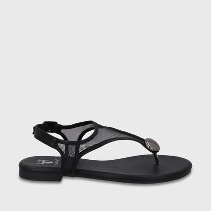 Sandalia Negra Mujer 64122