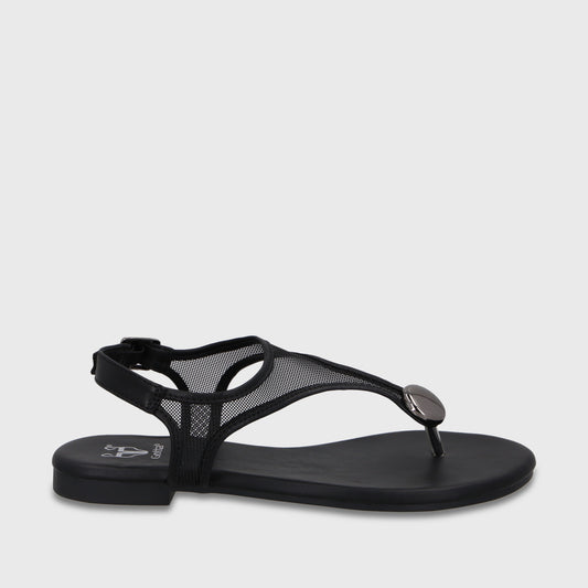 Sandalia Negra Mujer 64122