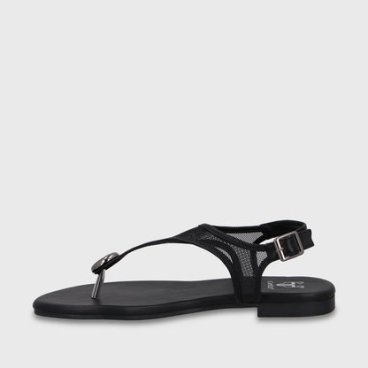 Sandalia Negra Mujer 64122