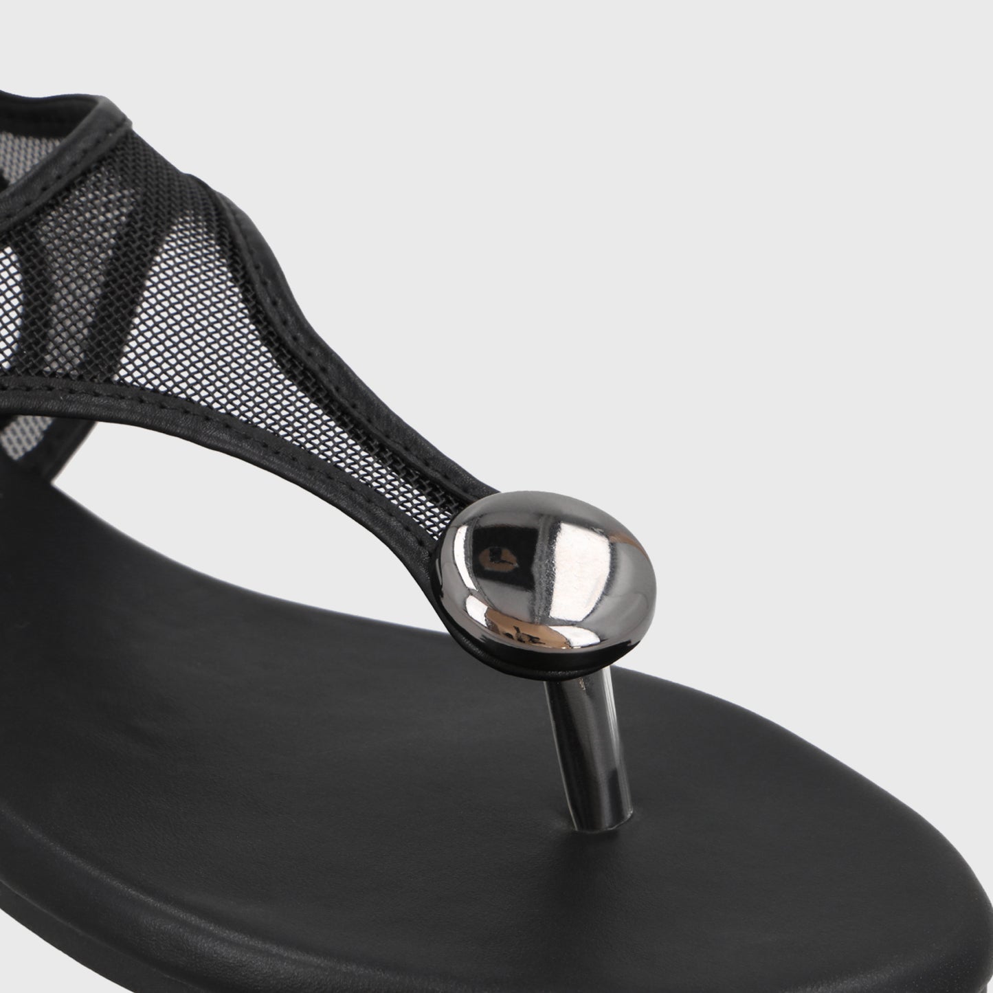 Sandalia Negra Mujer 64122