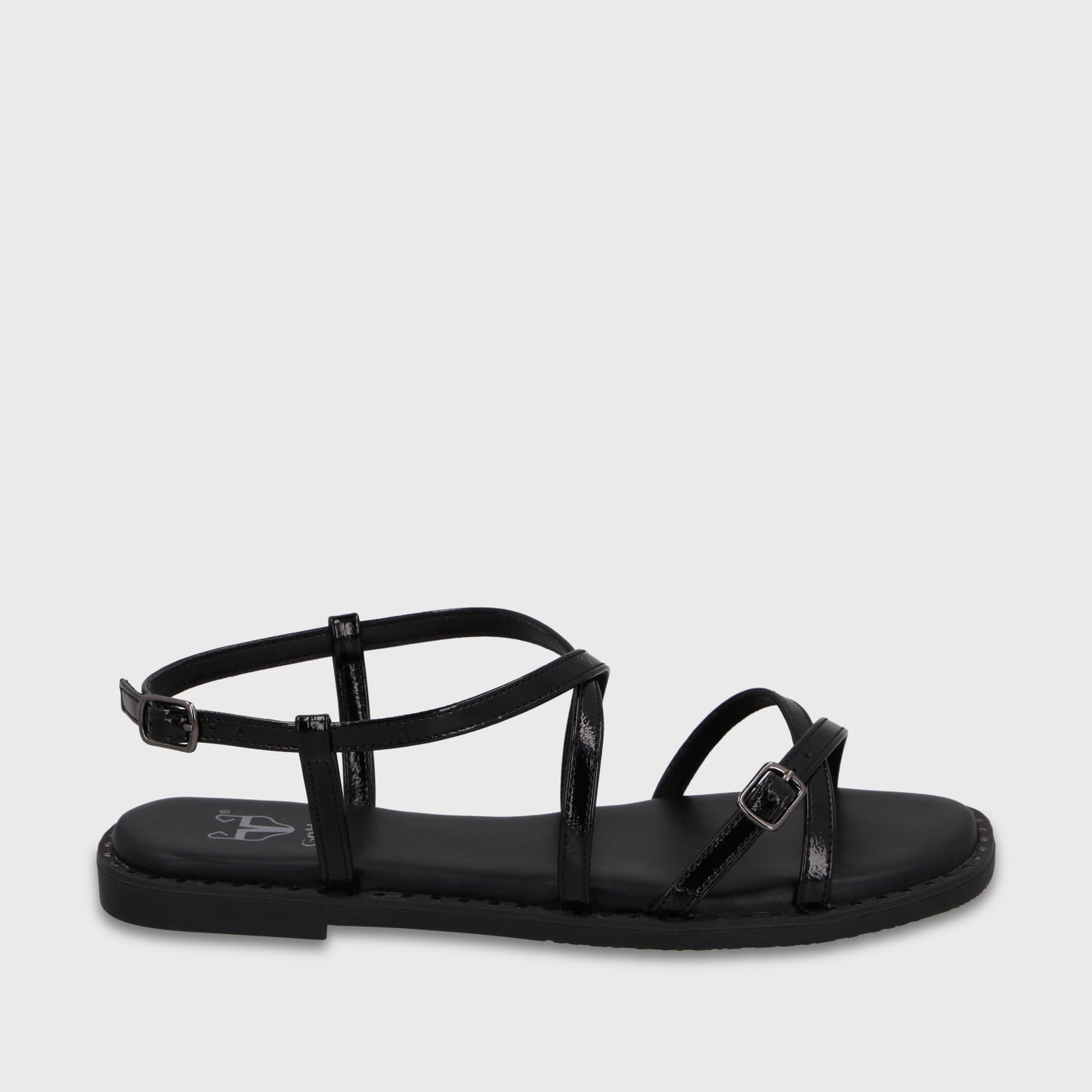 Sandalia Negra Mujer 64130