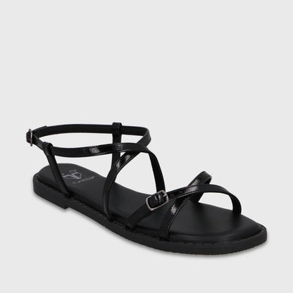 Sandalia Negra Mujer 64130