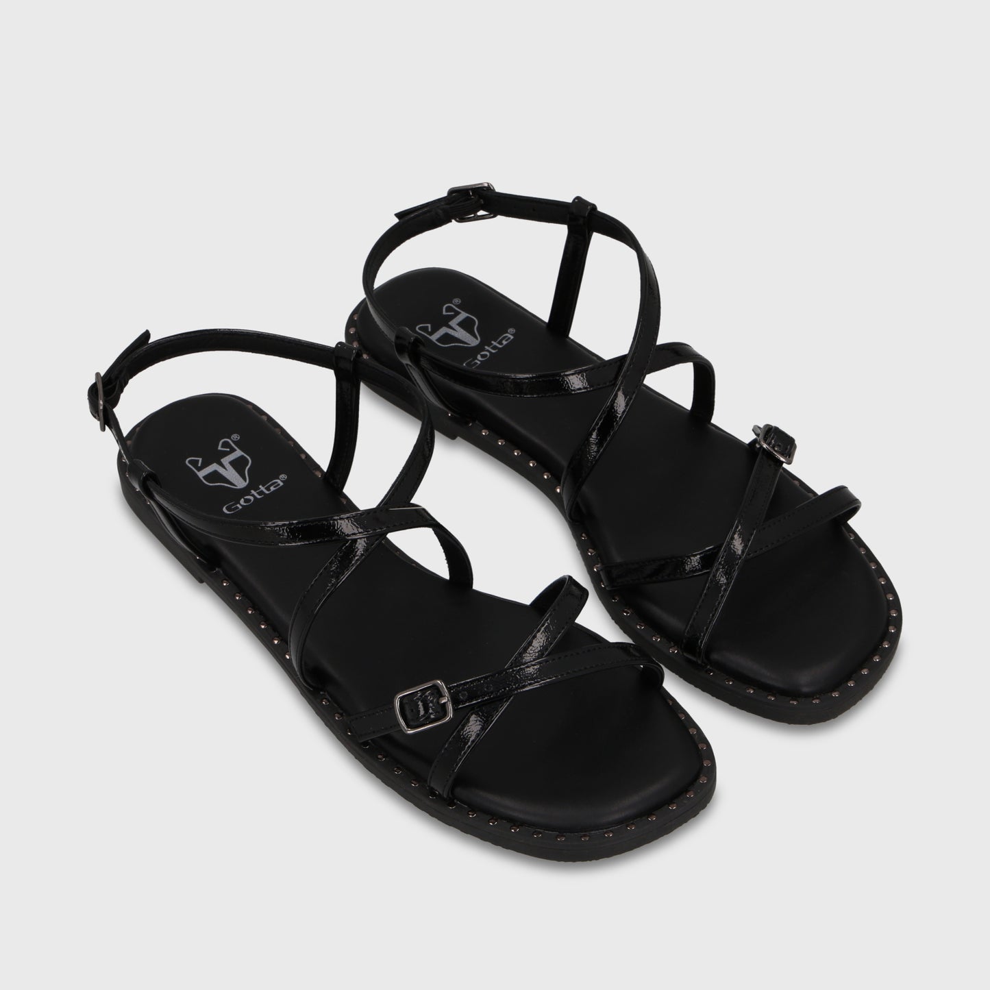 Sandalia Negra Mujer 64130