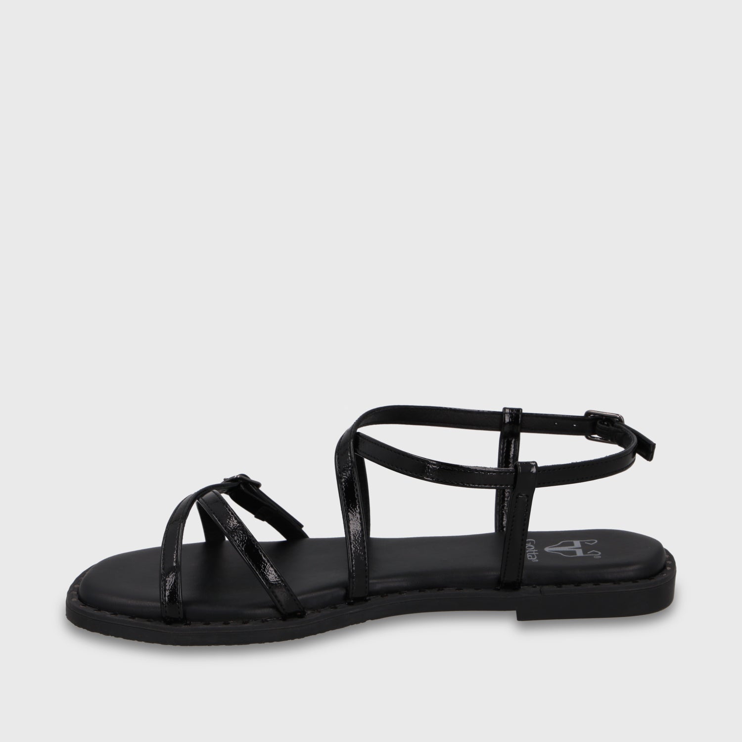 Sandalia Negra Mujer 64130