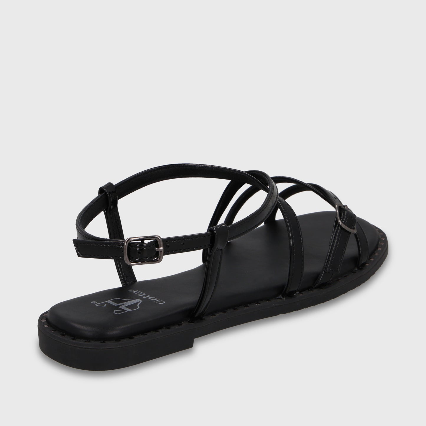 Sandalia Negra Mujer 64130