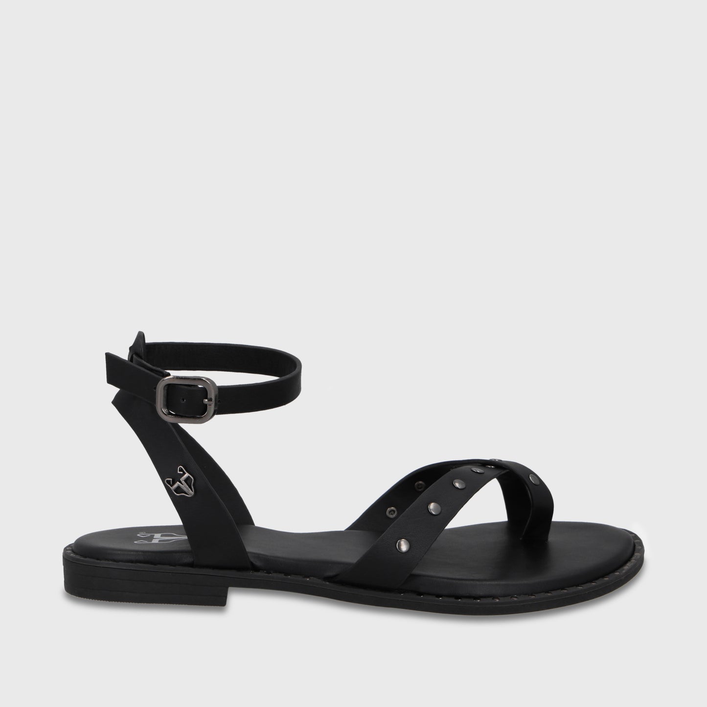 Sandalia Negra Mujer 64140