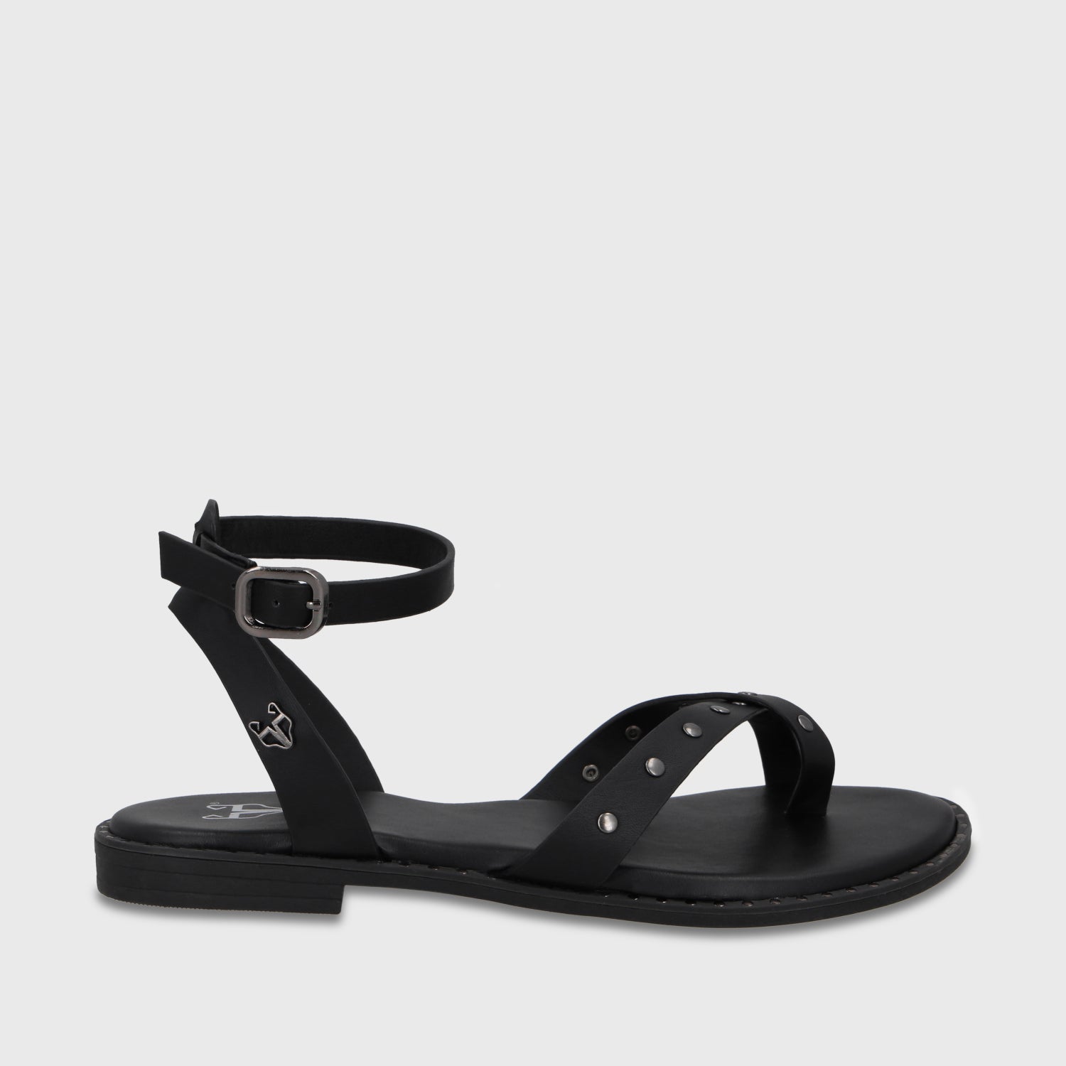 Sandalia Negra Mujer 64140