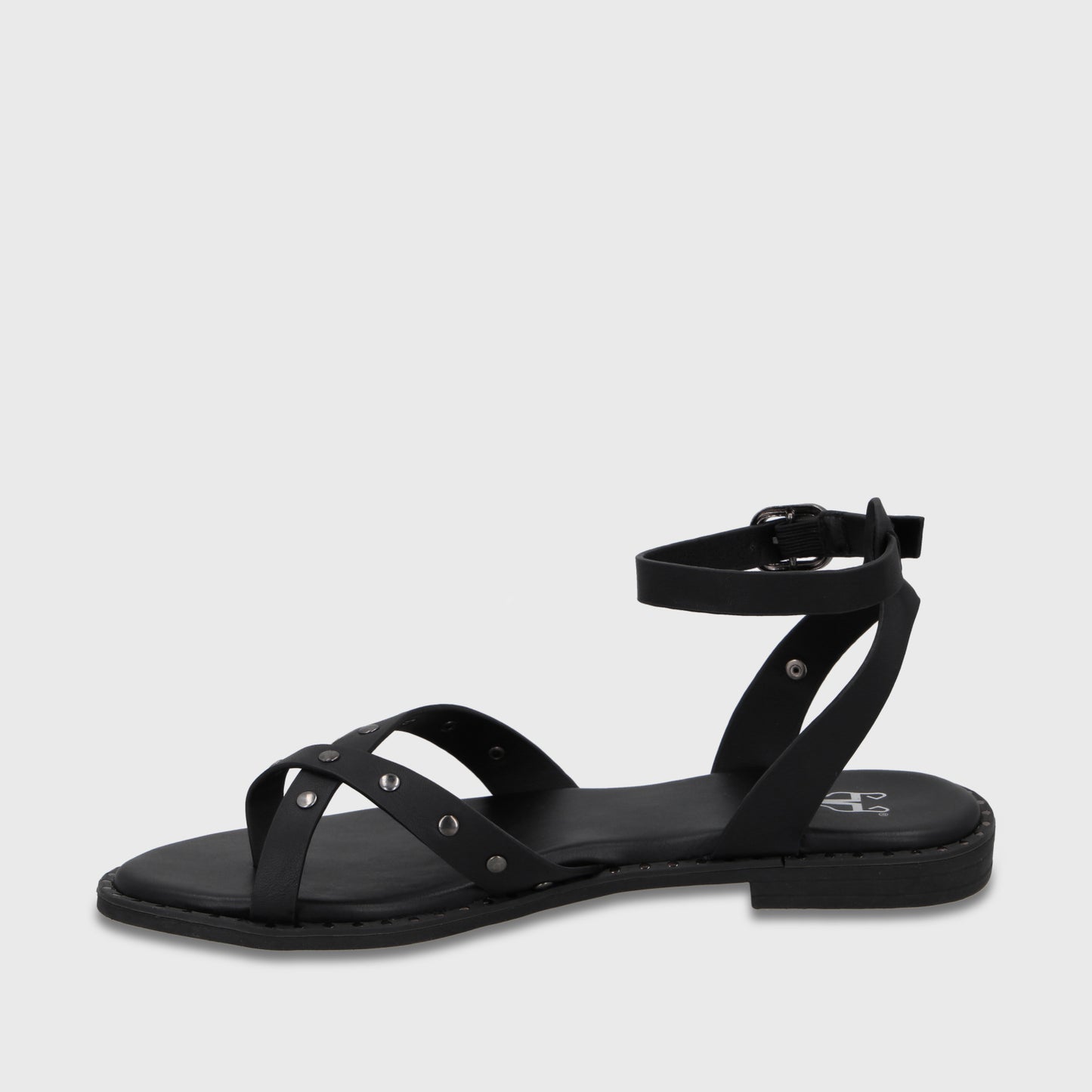 Sandalia Negra Mujer 64140