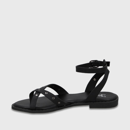 Sandalia Negra Mujer 64140