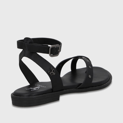Sandalia Negra Mujer 64140