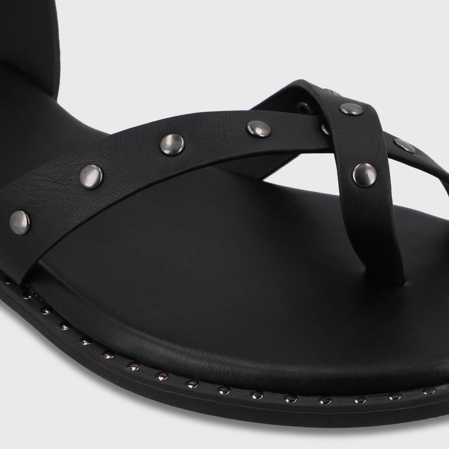 Sandalia Negra Mujer 64140