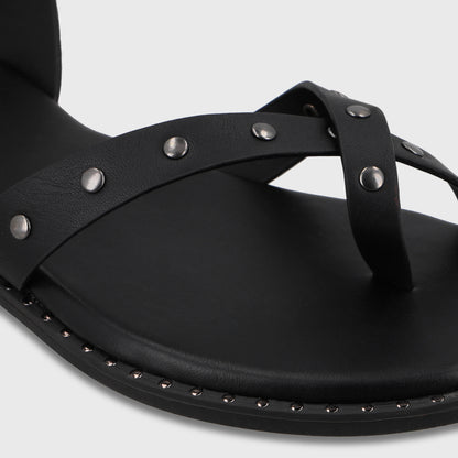 Sandalia Negra Mujer 64140