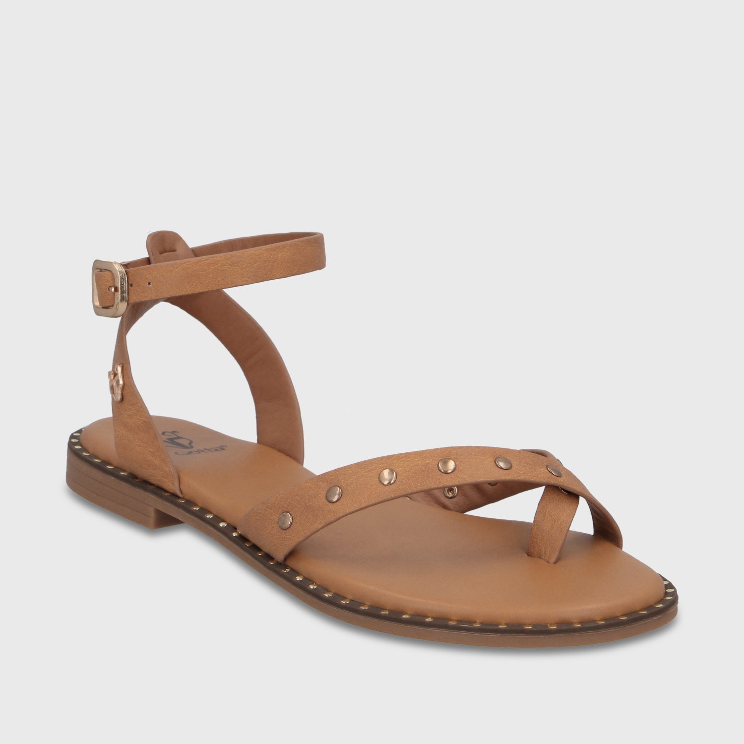 Sandalia Camel Mujer 64140