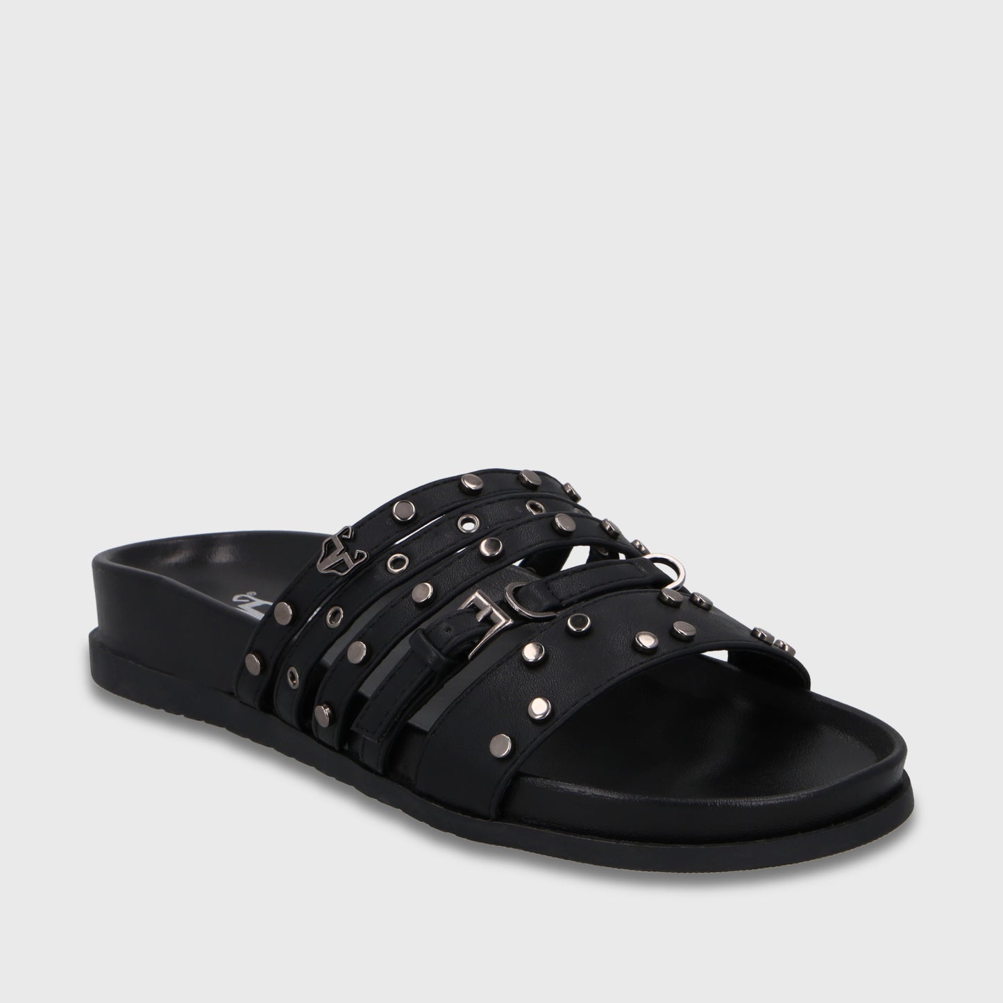 Sandalia Negra Mujer 64160